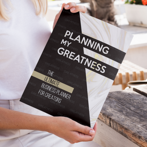Planning My Greatness - The Ultimate Business Planner For Creators (Marble)